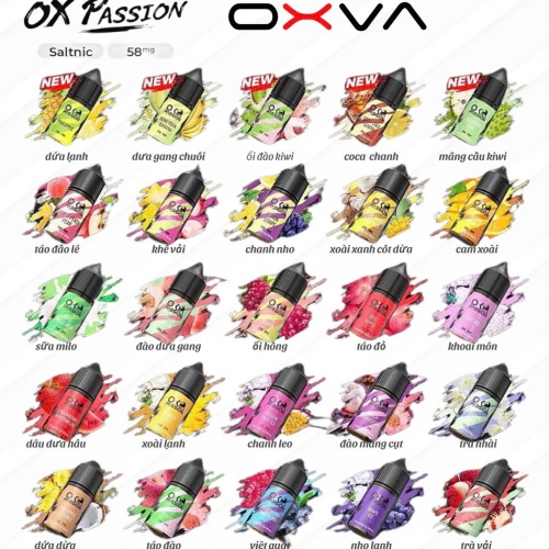 Oxva Passion tinh dầu saltnic 38ni - 58ni 30ml